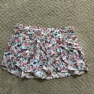 Flower patterned shorts